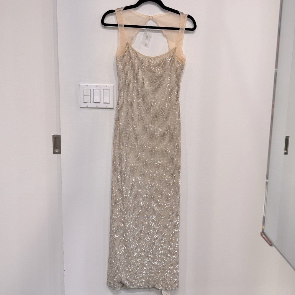 Elegant Gold Sequin Dress